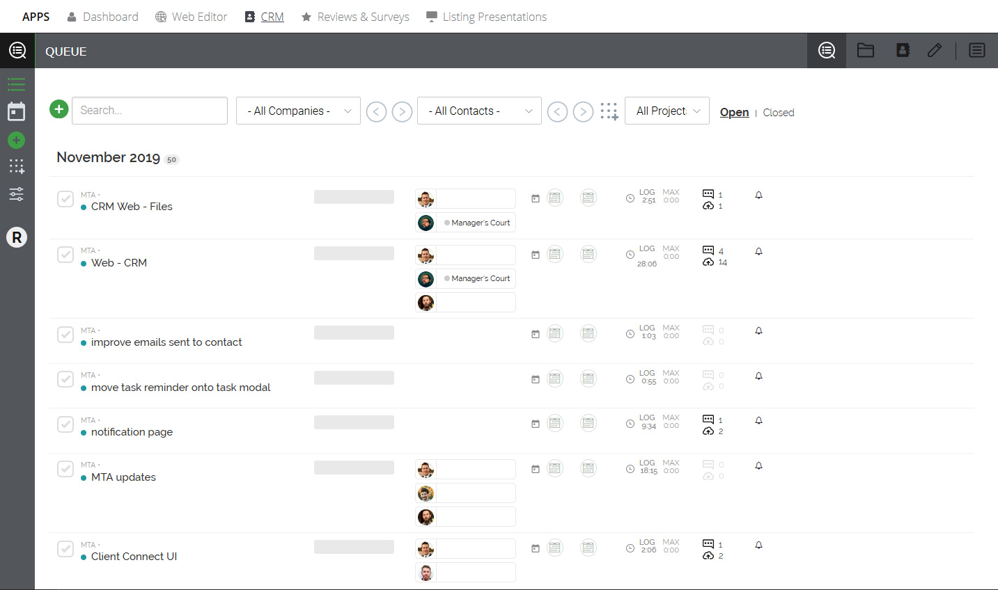 Skagga CRM screenshot