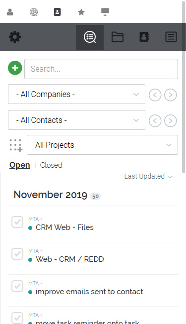 Skagga CRM mobile screenshot
